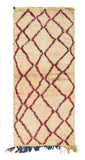 Brown Vintage Rugs | Red Vintage Rug | Moroccan Rug Medium Size | Illuminate Collective