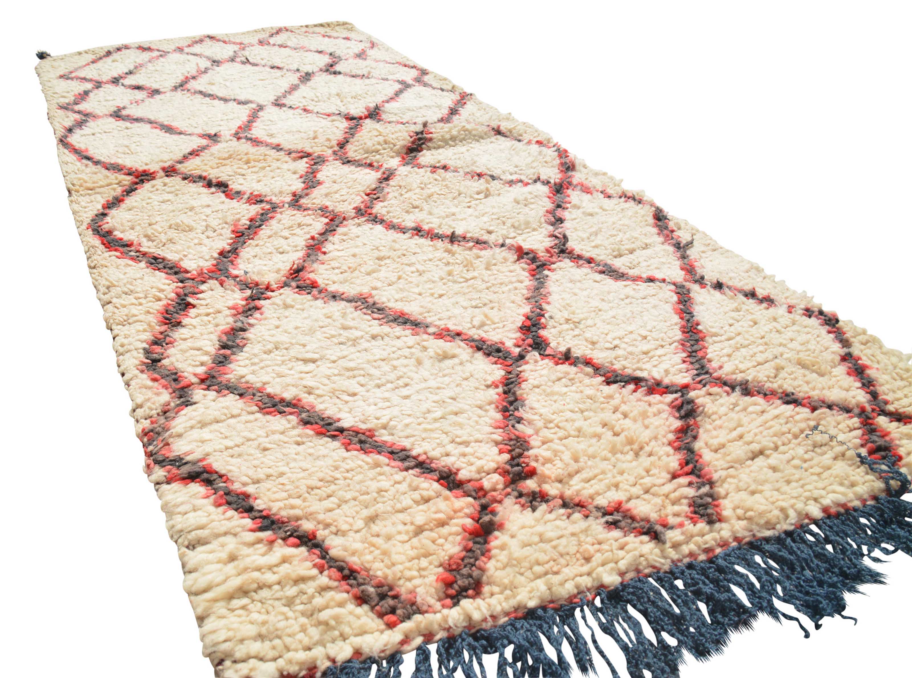 Brown Vintage Rugs | Red Vintage Rug | Moroccan Rug Medium Size | Illuminate Collective
