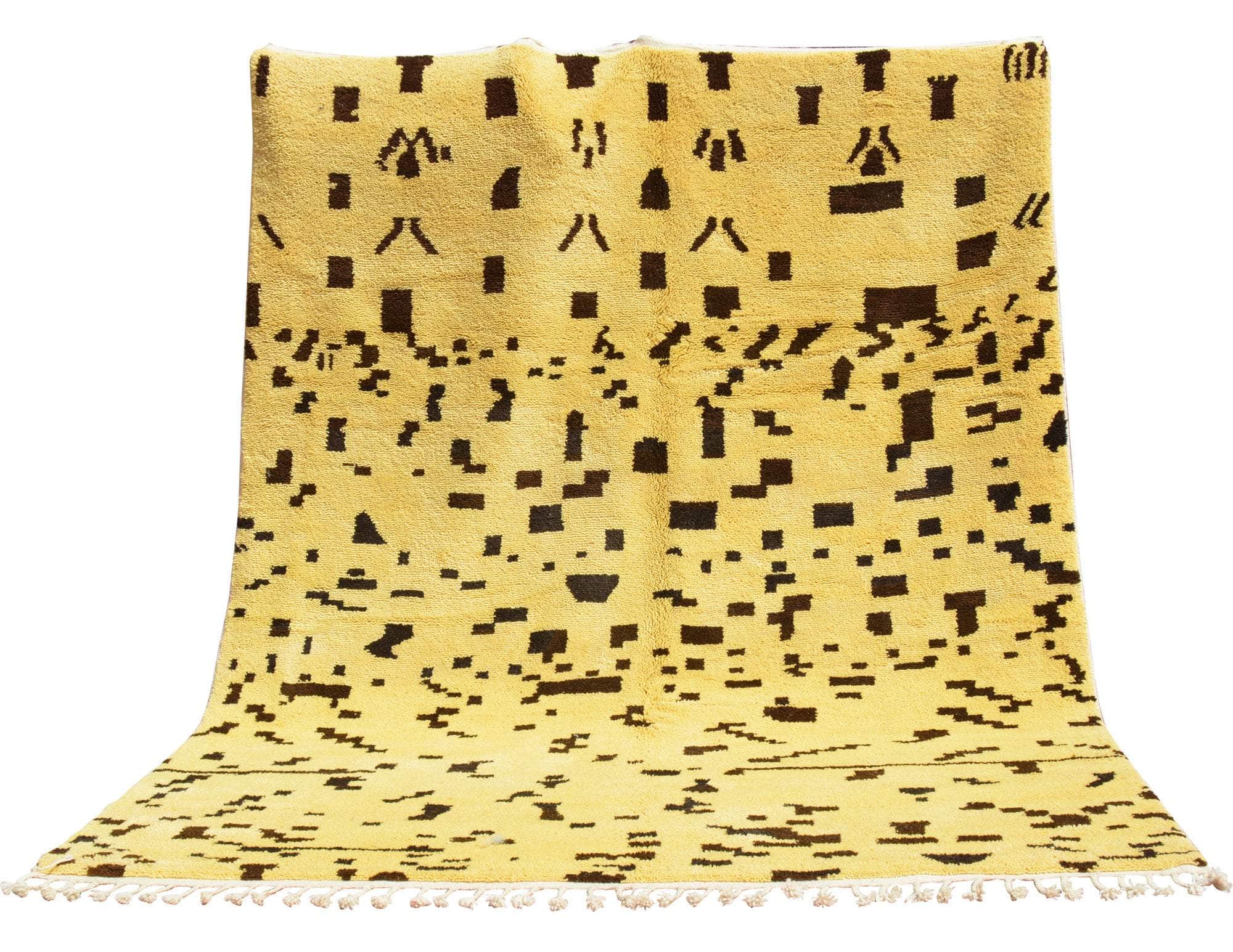 Cheetah - Yellow/ Black Morrocan Rug