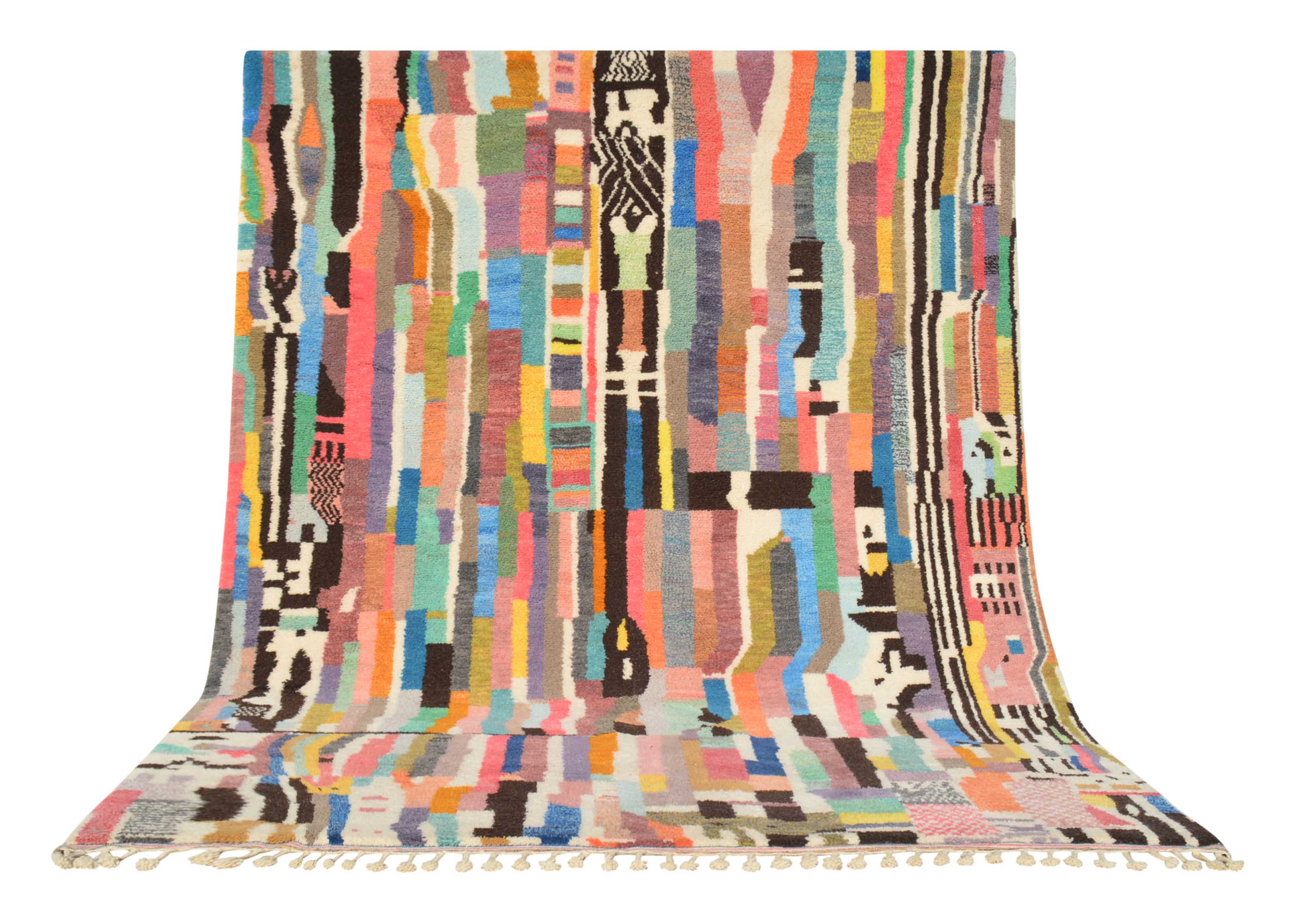 Color Craze - Handmade Moroccan Rug with a colorful design - Add a touch of excitement to your home