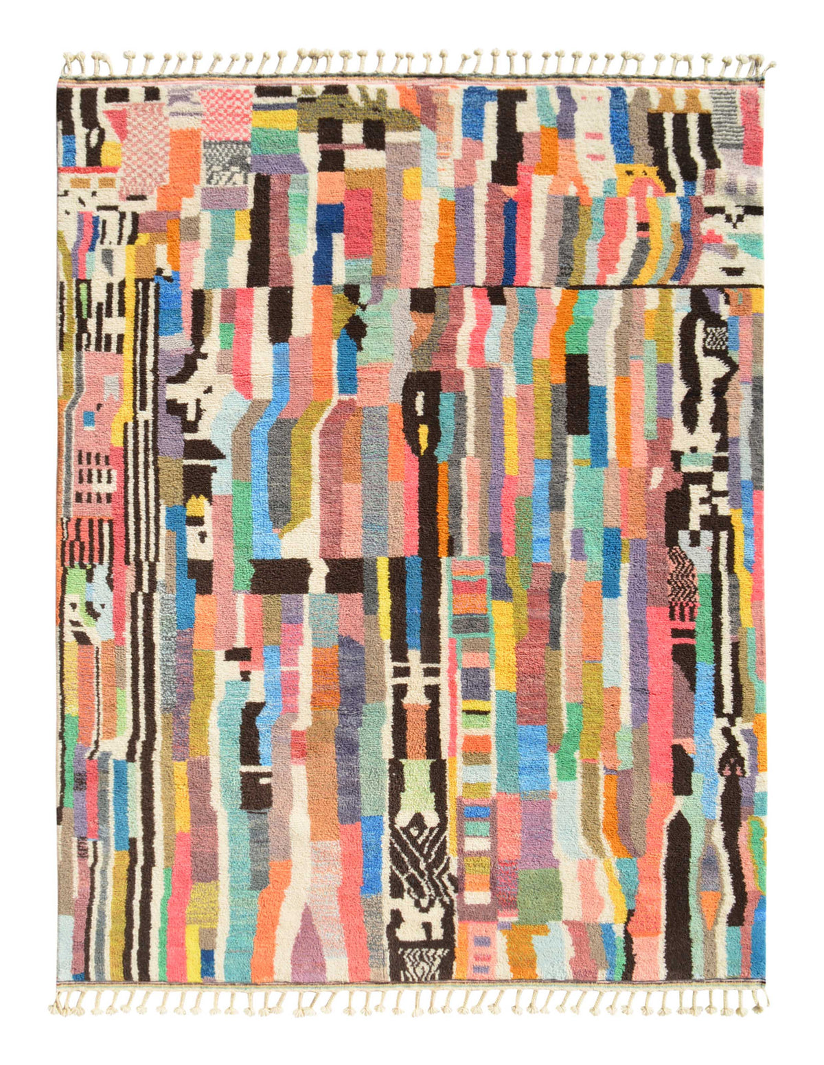 Color Craze - Handmade Moroccan Rug with a colorful design - Add a touch of excitement to your home