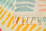 Colored zebra lines Moroccan Rug