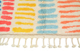Colored zebra lines Moroccan Rug