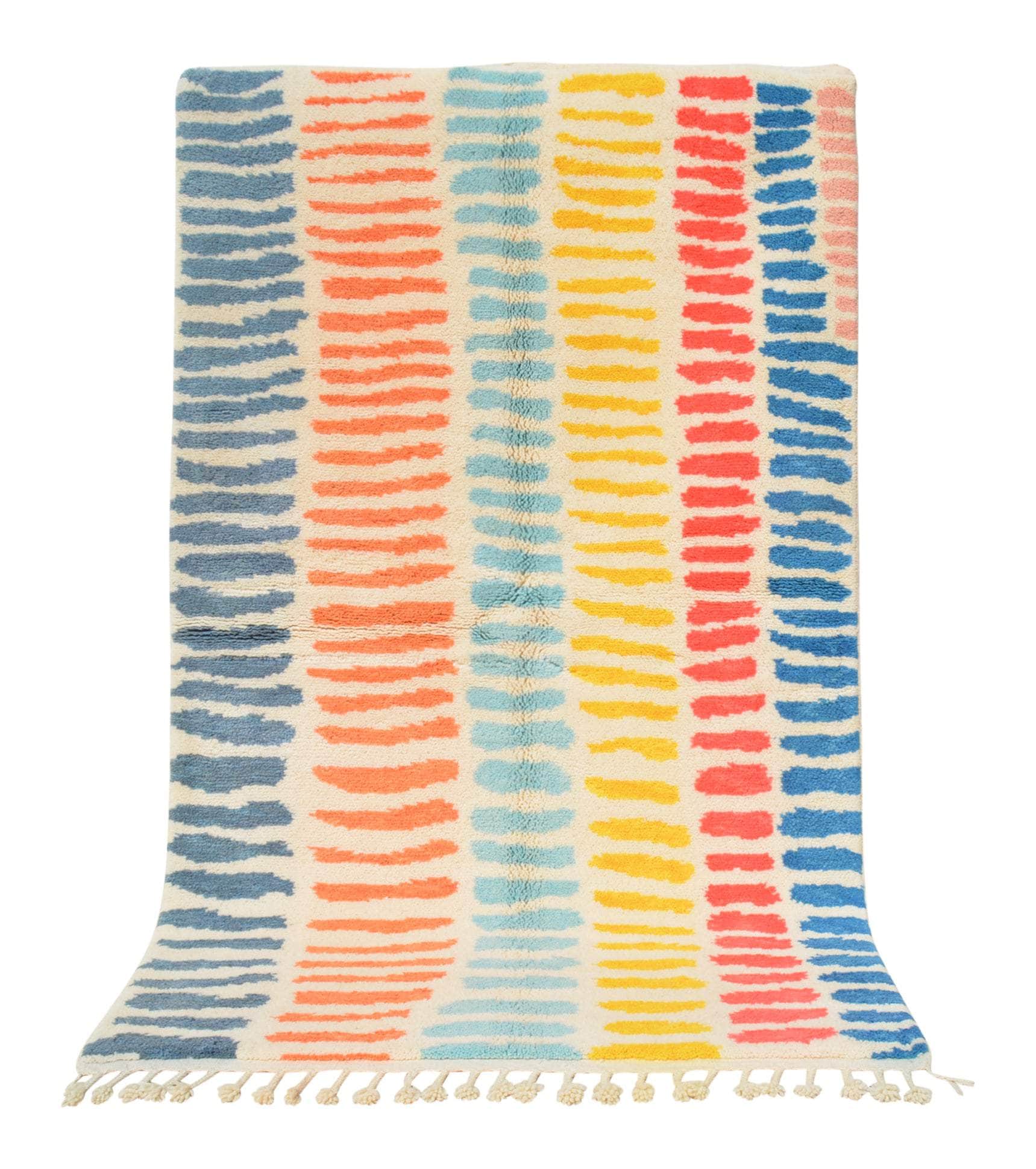 Colored zebra lines Moroccan Rug