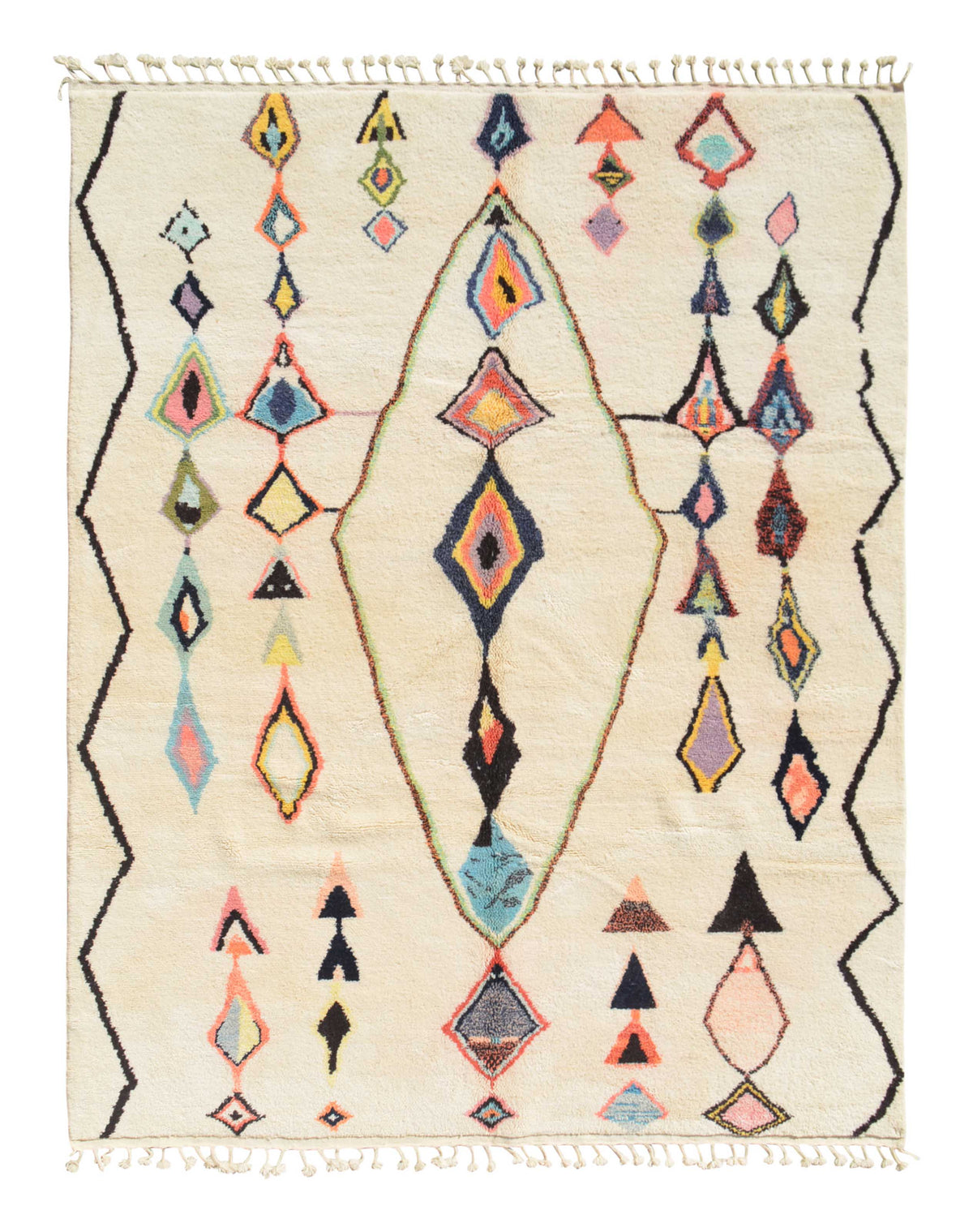 Diamonds Pop Handmade Rug - Add a Modern Touch to Your Home