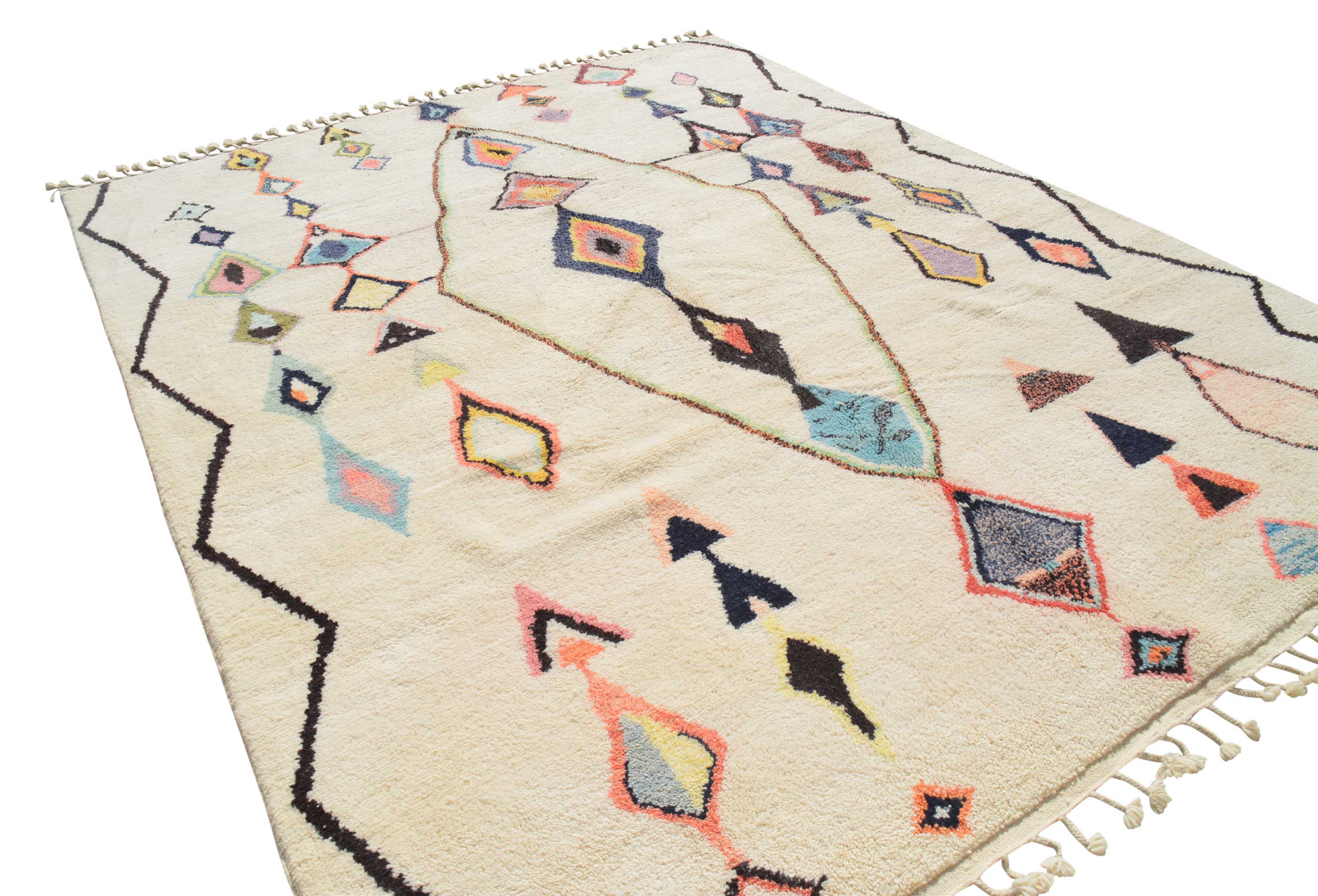 Diamonds Pop Handmade Rug - Add a Modern Touch to Your Home