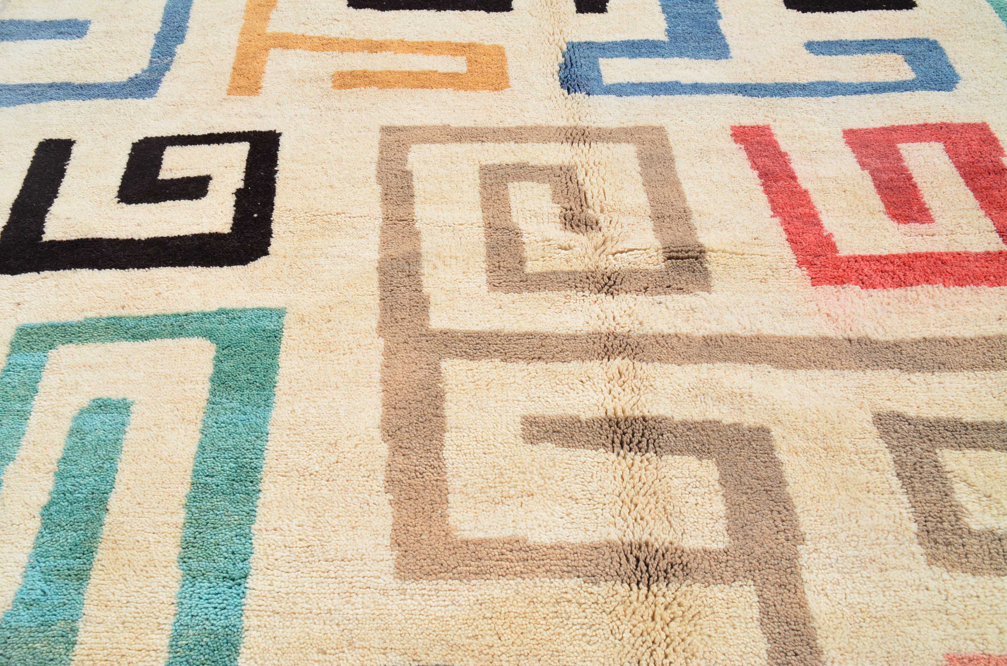 Falling Color | Bold Modern Moroccan Area Rug | Illuminate Collective