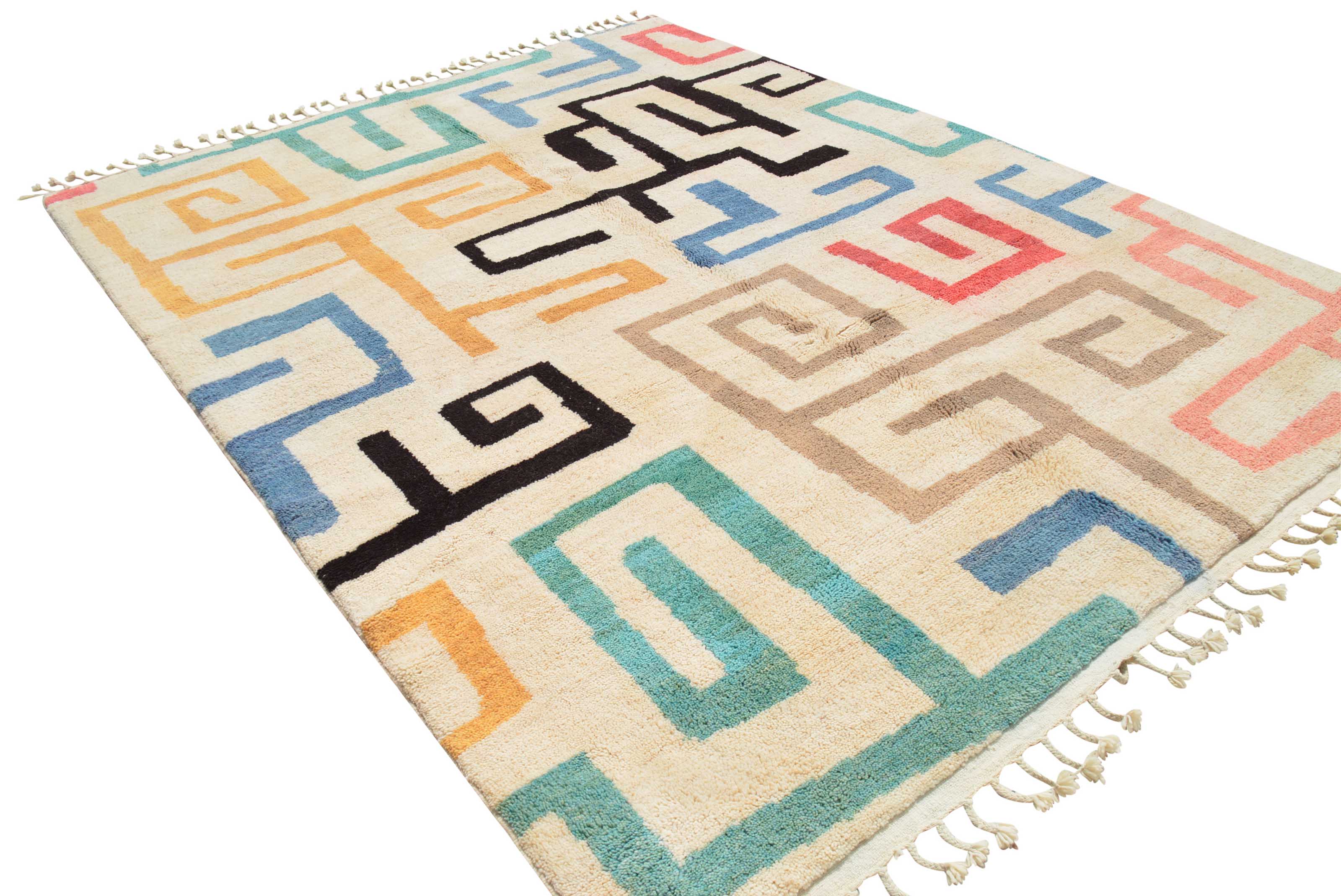 Falling Color | Bold Modern Moroccan Area Rug | Illuminate Collective