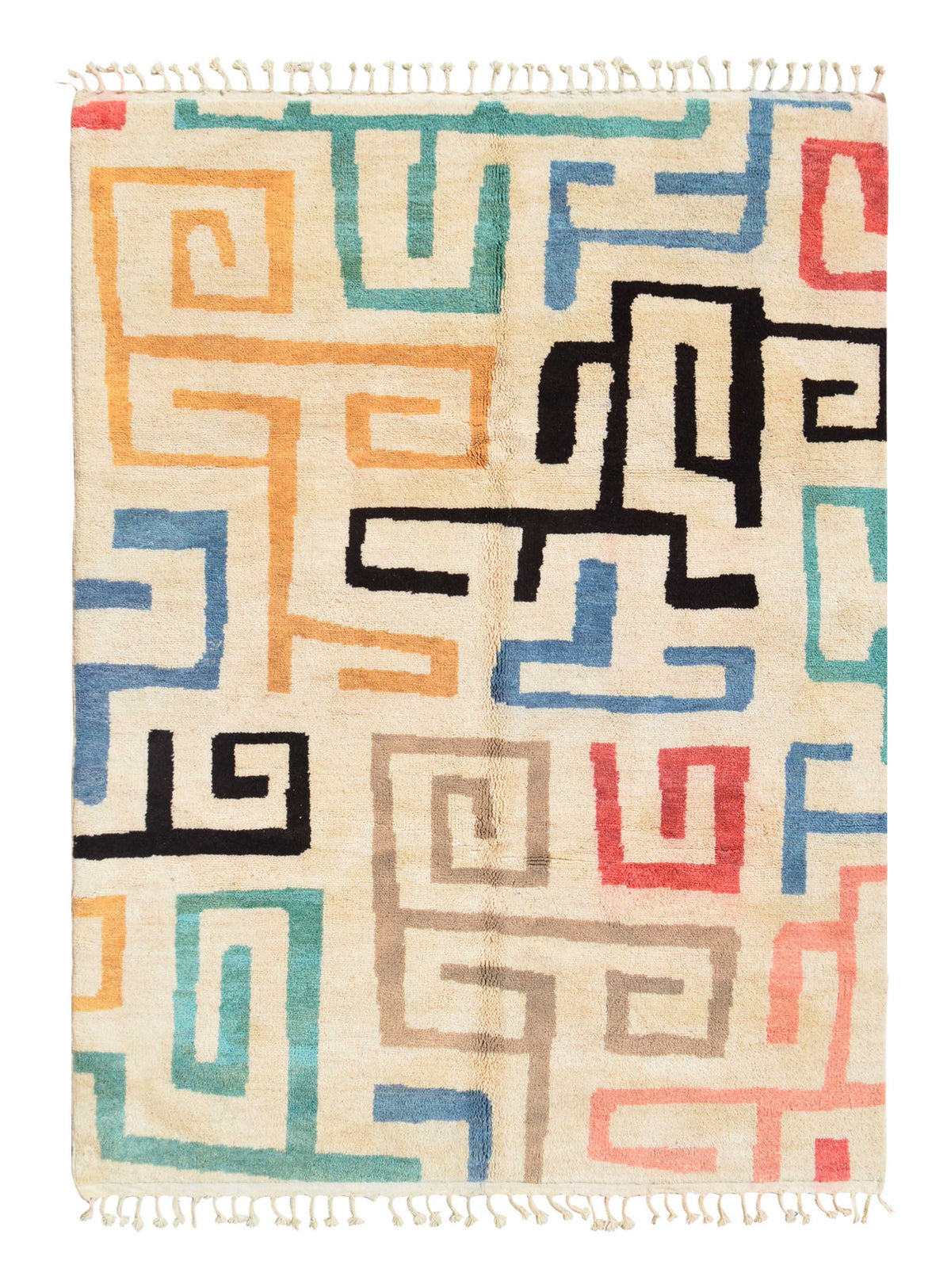Falling Color | Bold Modern Moroccan Area Rug | Illuminate Collective