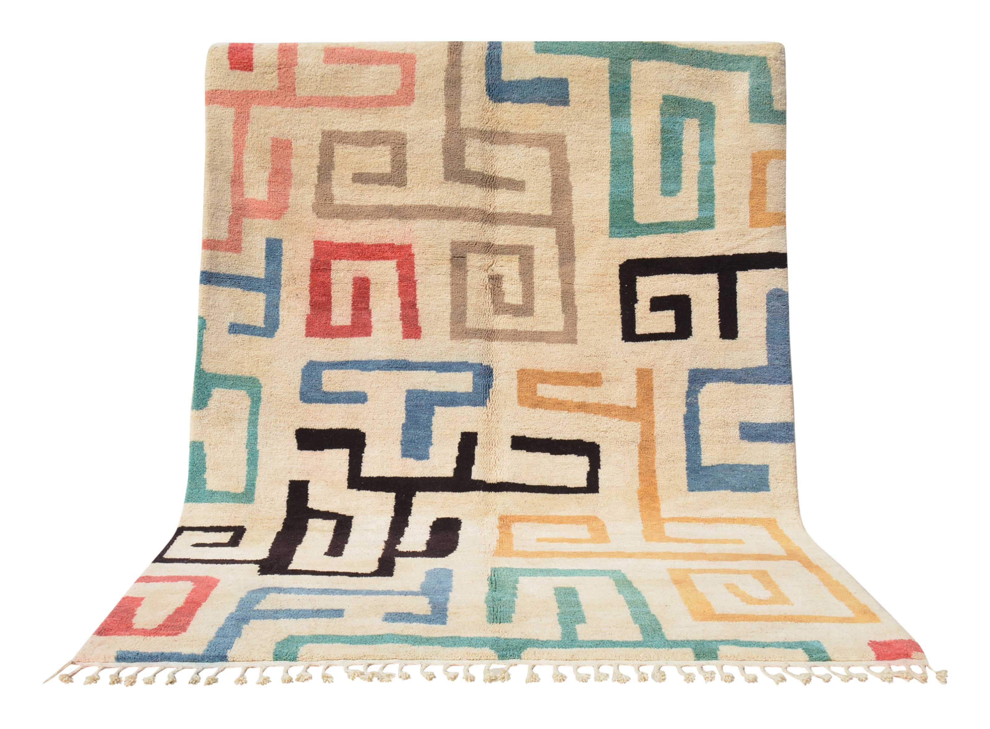Falling Color | Bold Modern Moroccan Area Rug | Illuminate Collective