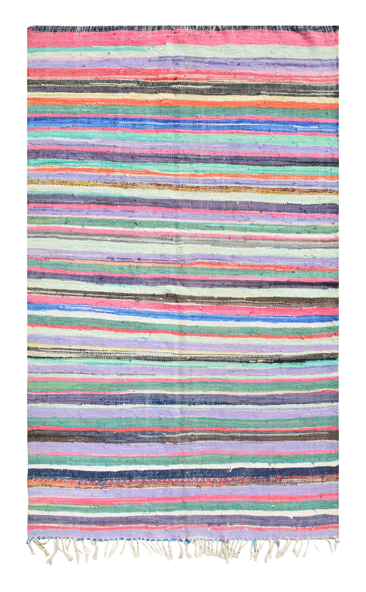 Flat-Out Fabulous Vintage Flat Stripe Rug - Add a touch of retro style to your home