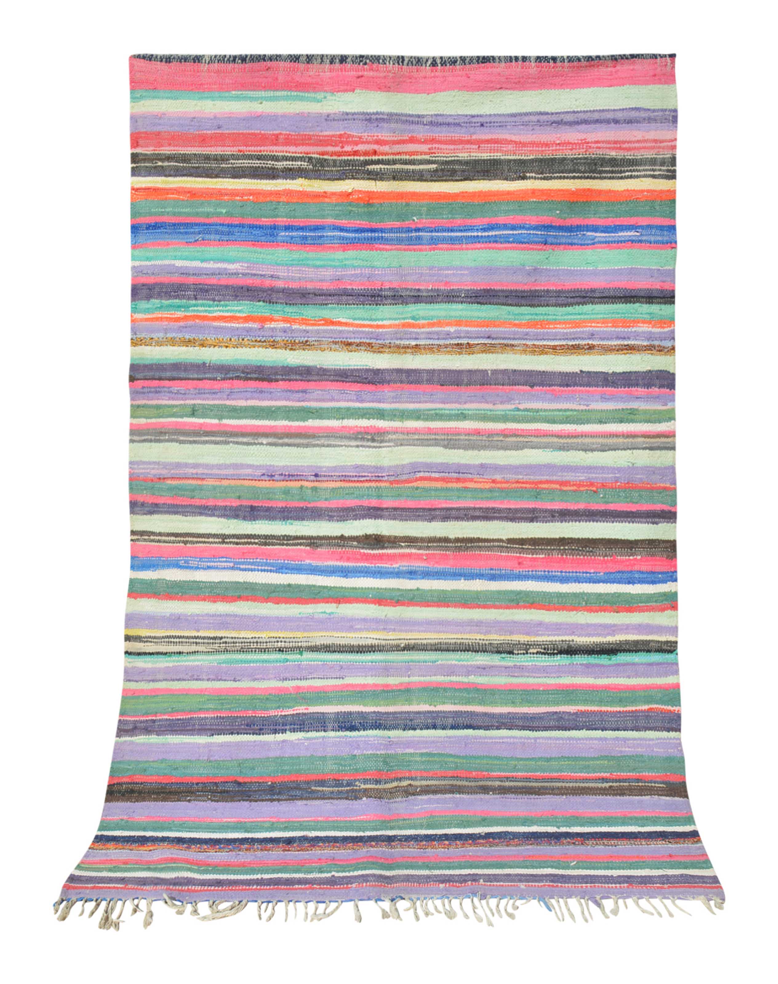 Flat-Out Fabulous Vintage Flat Stripe Rug - Add a touch of retro style to your home