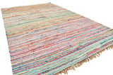 Flat Weave Moroccan Rug Flatweave lines Handmade Rug Illuminate Collective