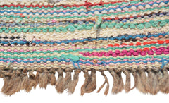 Flat Weave Moroccan Rug Flatweave lines Handmade Rug Illuminate Collective