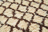 Flat Weave Vintage Rugs -Black Hearts White