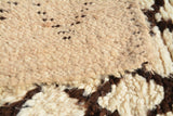 Flat Weave Vintage Rugs -Black Hearts White