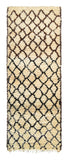Flat Weave Vintage Rugs -Black Hearts White