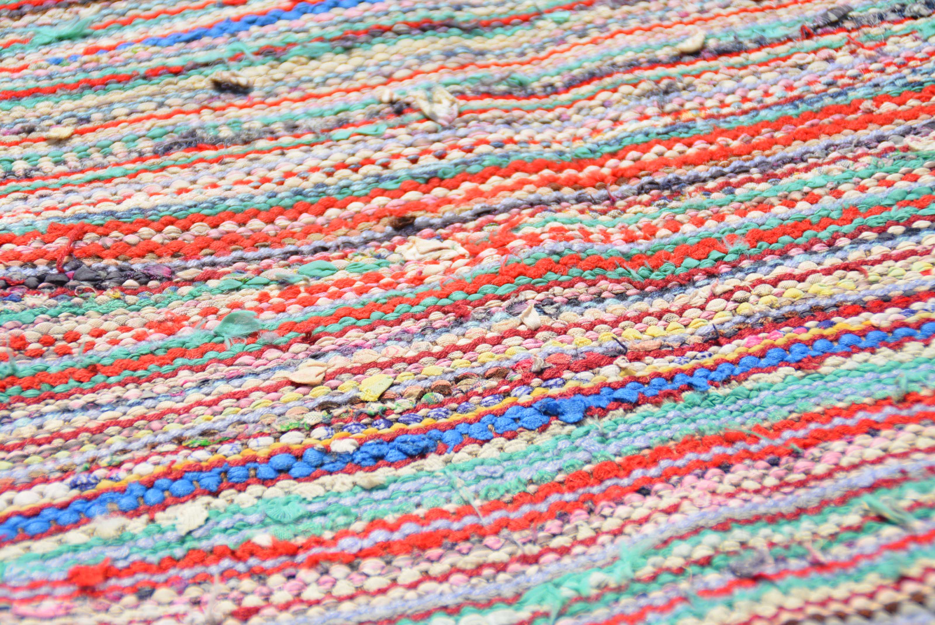 Flatweave lines Handmade Rug