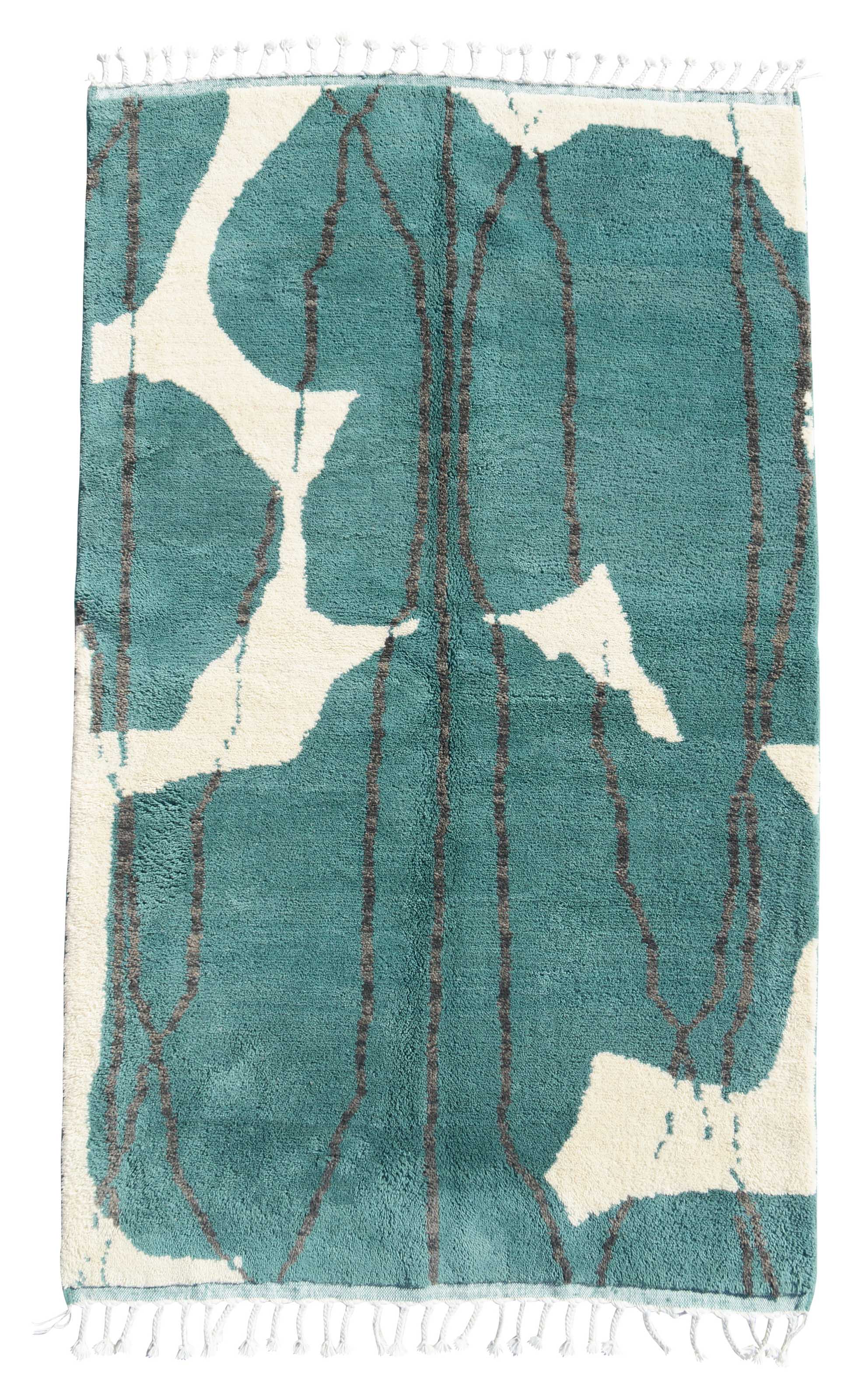 Green And White Rugs | Green Moroccan Rugs