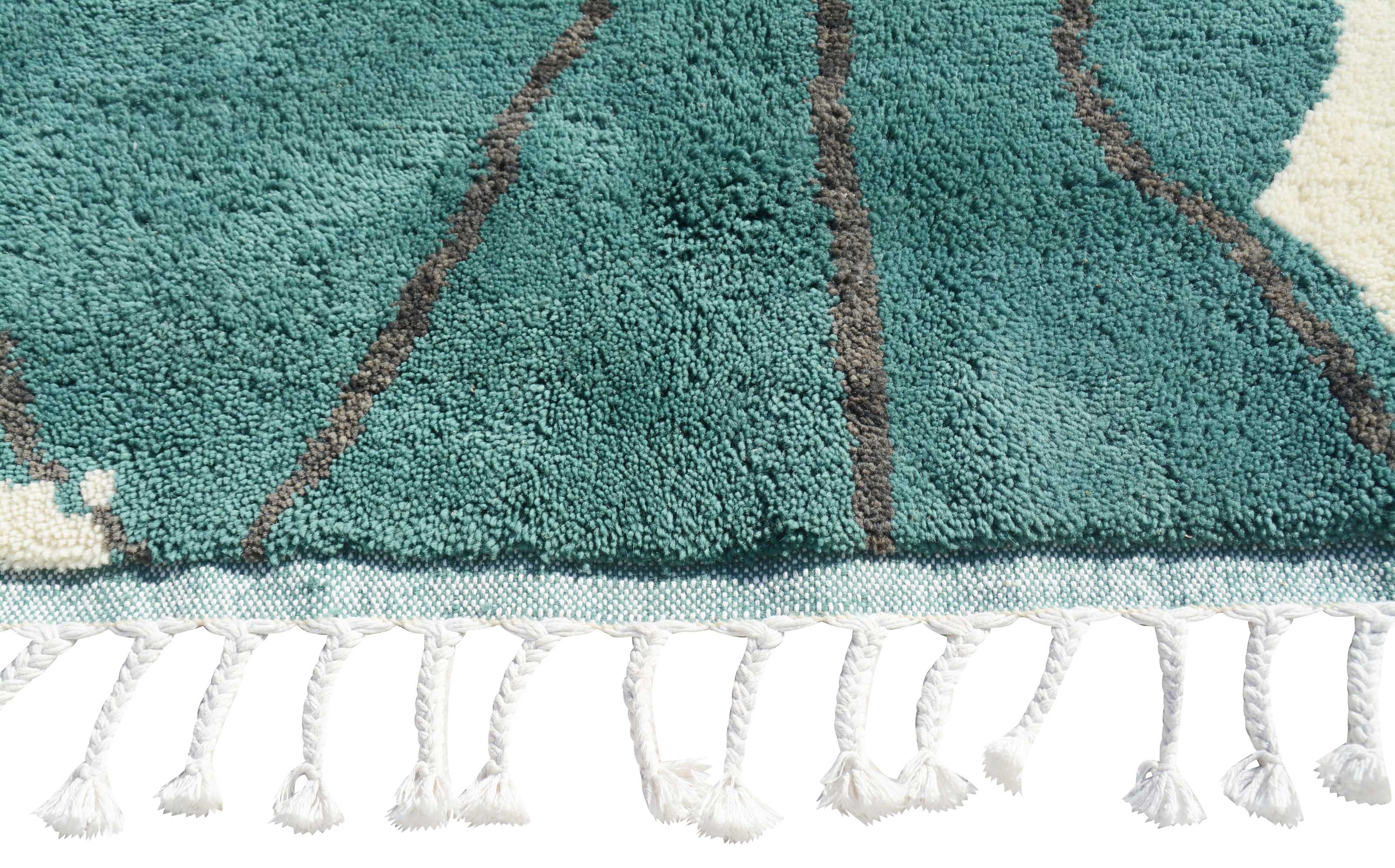 Green And White Rugs | Green Moroccan Rugs
