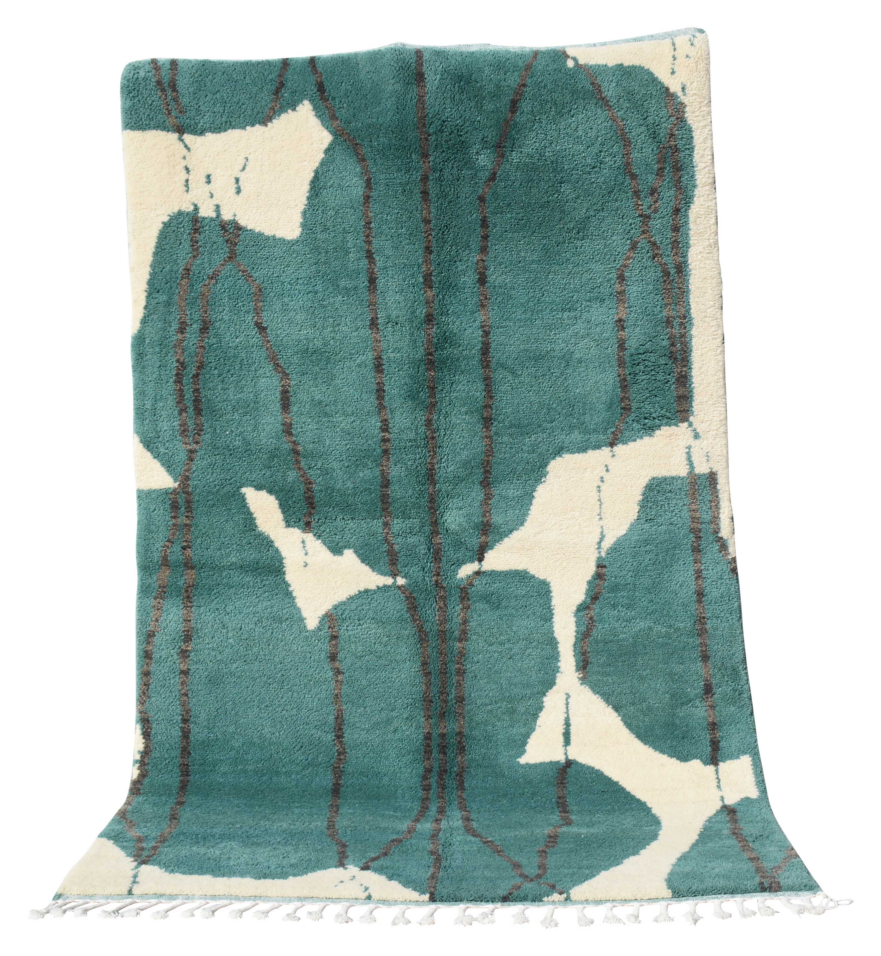 Green And White Rugs | Green Moroccan Rugs