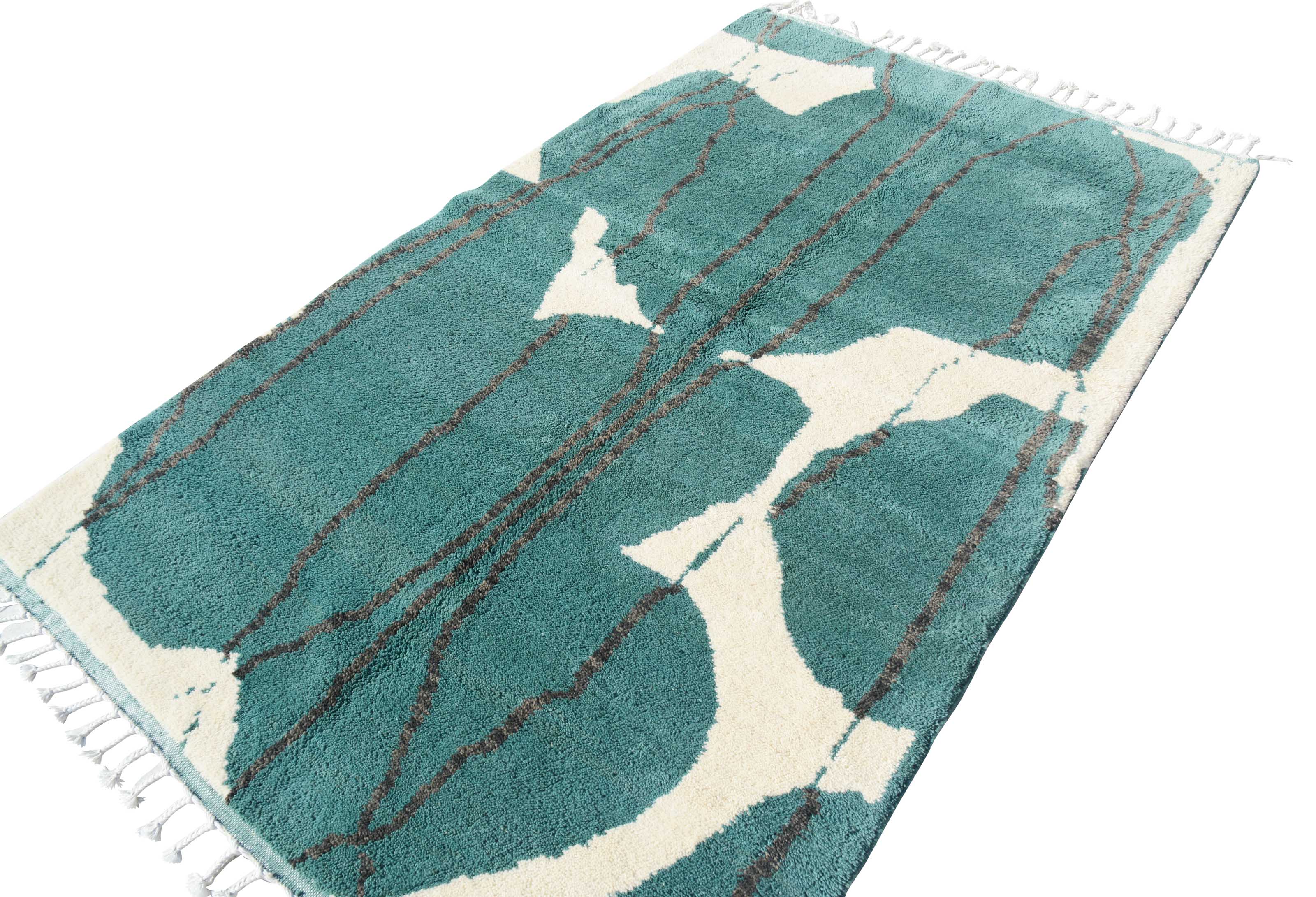 Green And White Rugs | Green Moroccan Rugs
