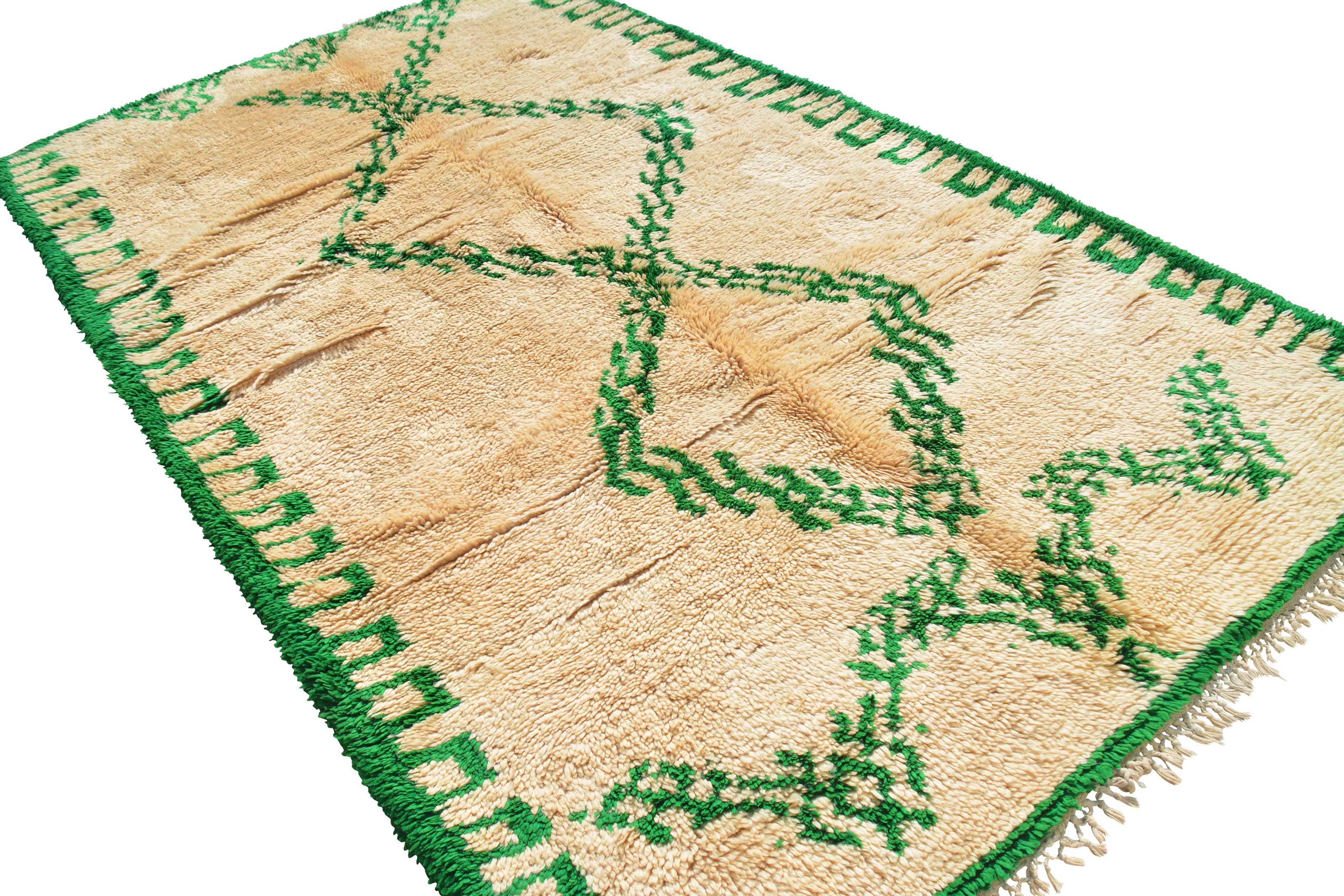 Green Moroccan Rugs Vintage Moroccan Rug | Illuminate Collective
