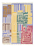 Handmade Colorful tetris Rug