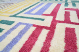 Handmade Colorful tetris Rug