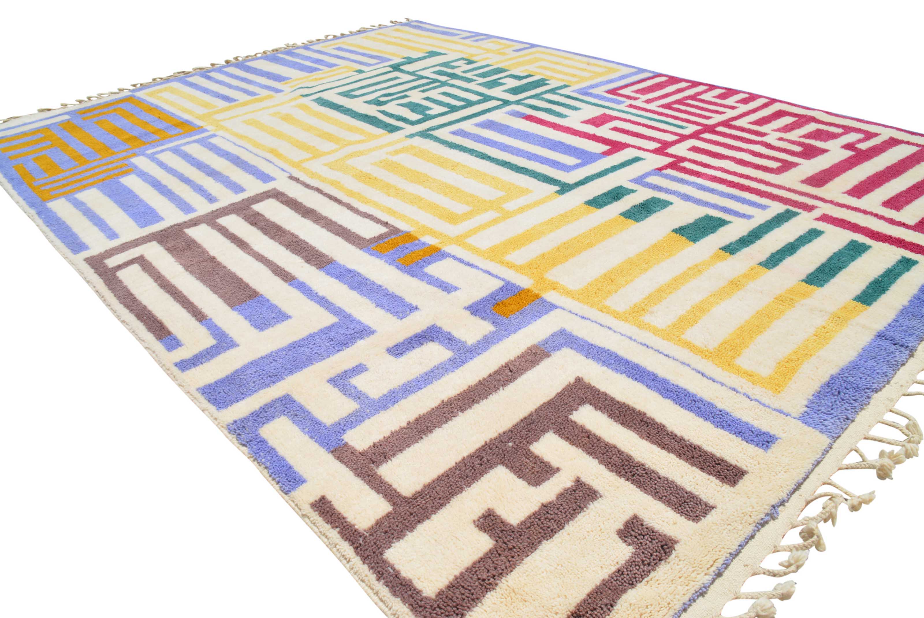 Handmade Colorful tetris Rug
