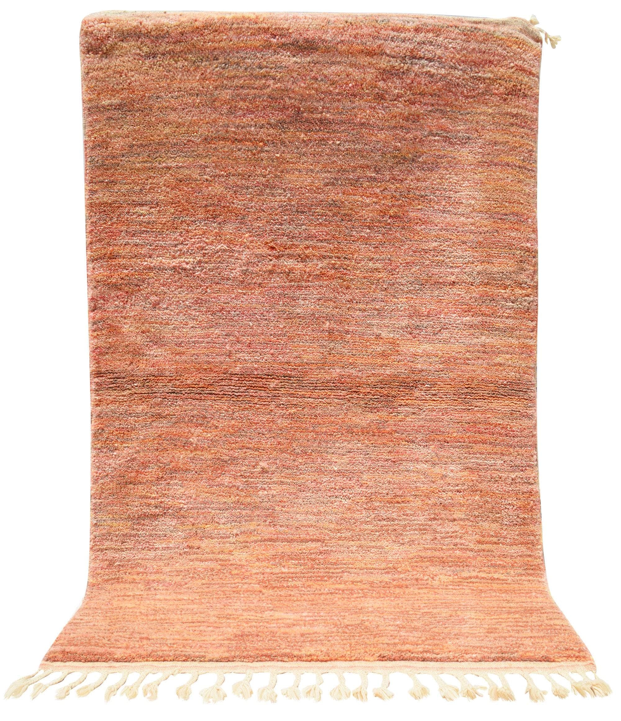 Handmade Moroccan Blend Rug with Strips 