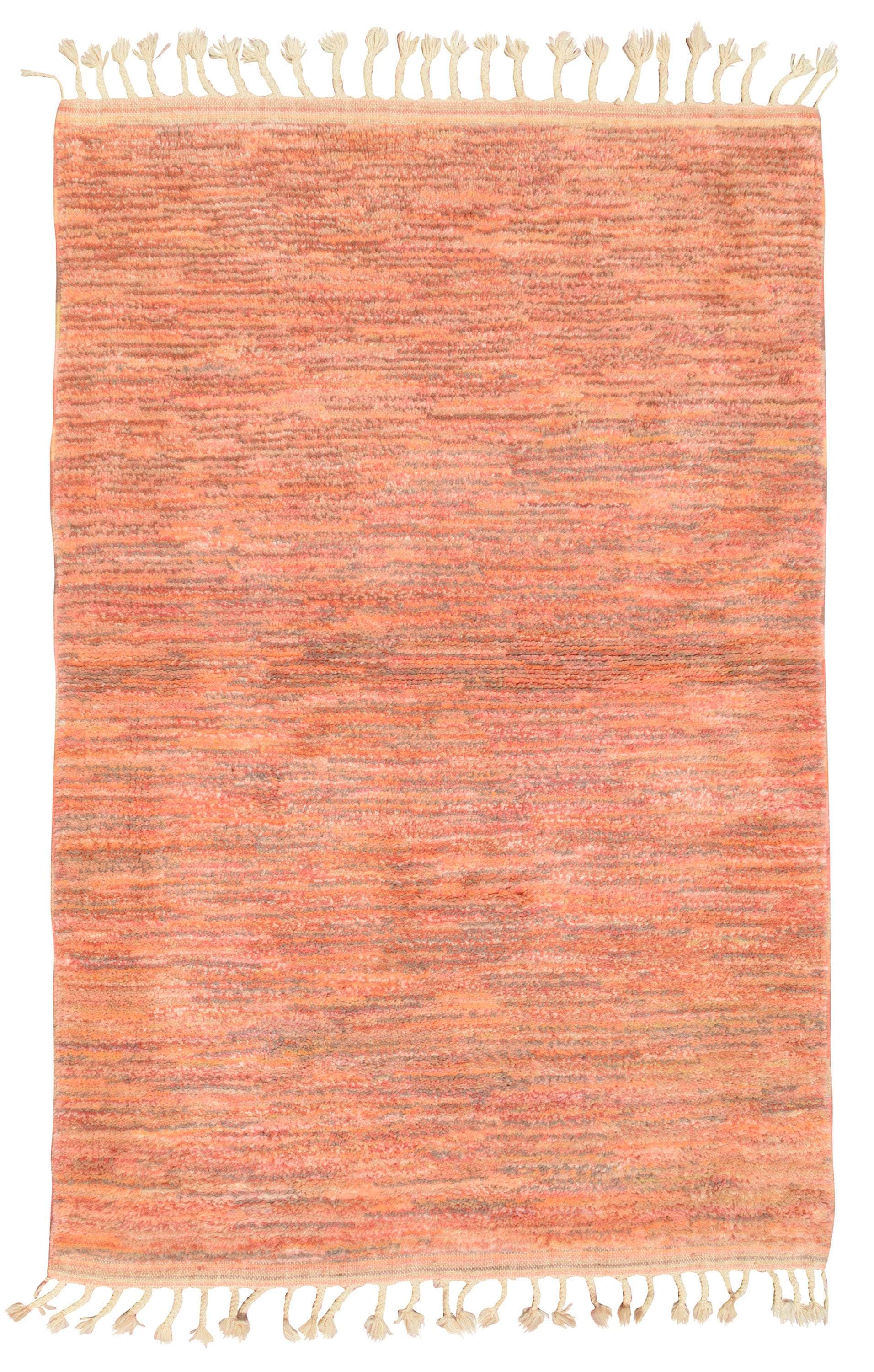 Handmade Moroccan Blend Rug with Strips 