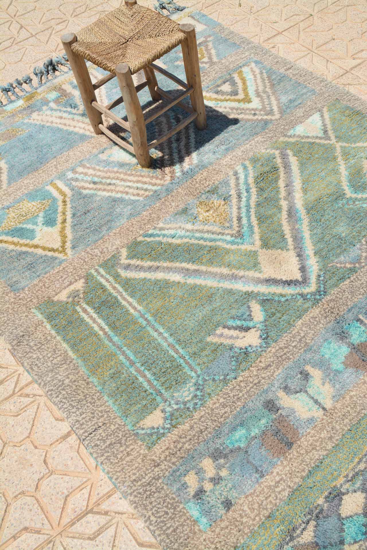 Handmade Moroccan Rug - Fortitude - Vibrant Colors and Unique Design