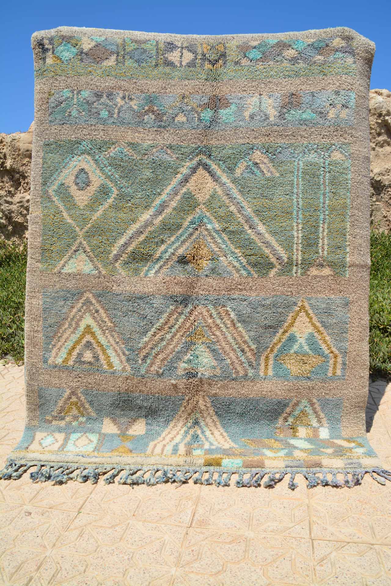 Handmade Moroccan Rug - Fortitude - Vibrant Colors and Unique Design