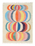 Handmade Moroccan Rug with Colorful Circles - Add a touch of joy to your home