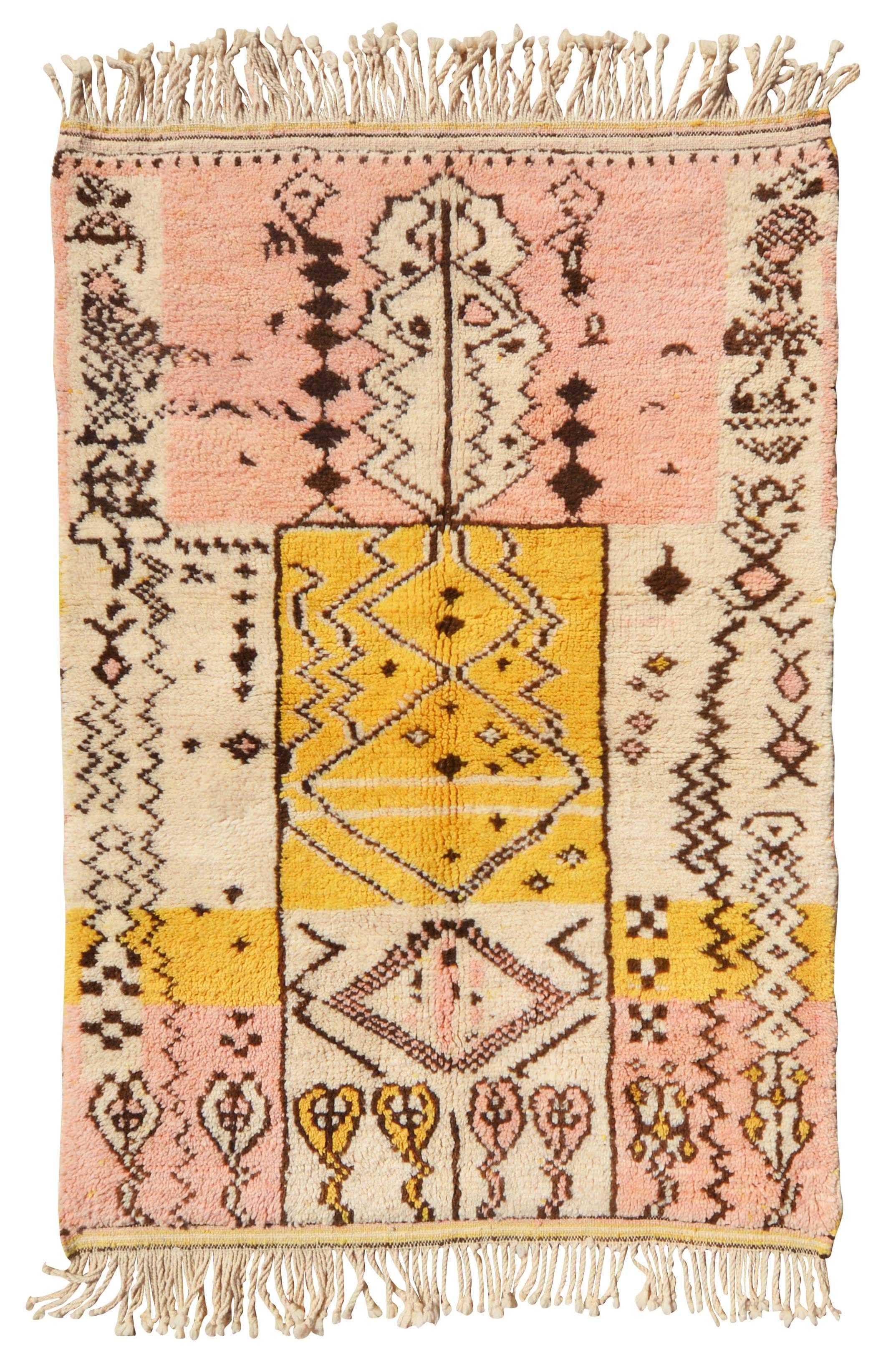 Handmade Moroccan Wool Rug - Golden Hour - Illuminate Collective