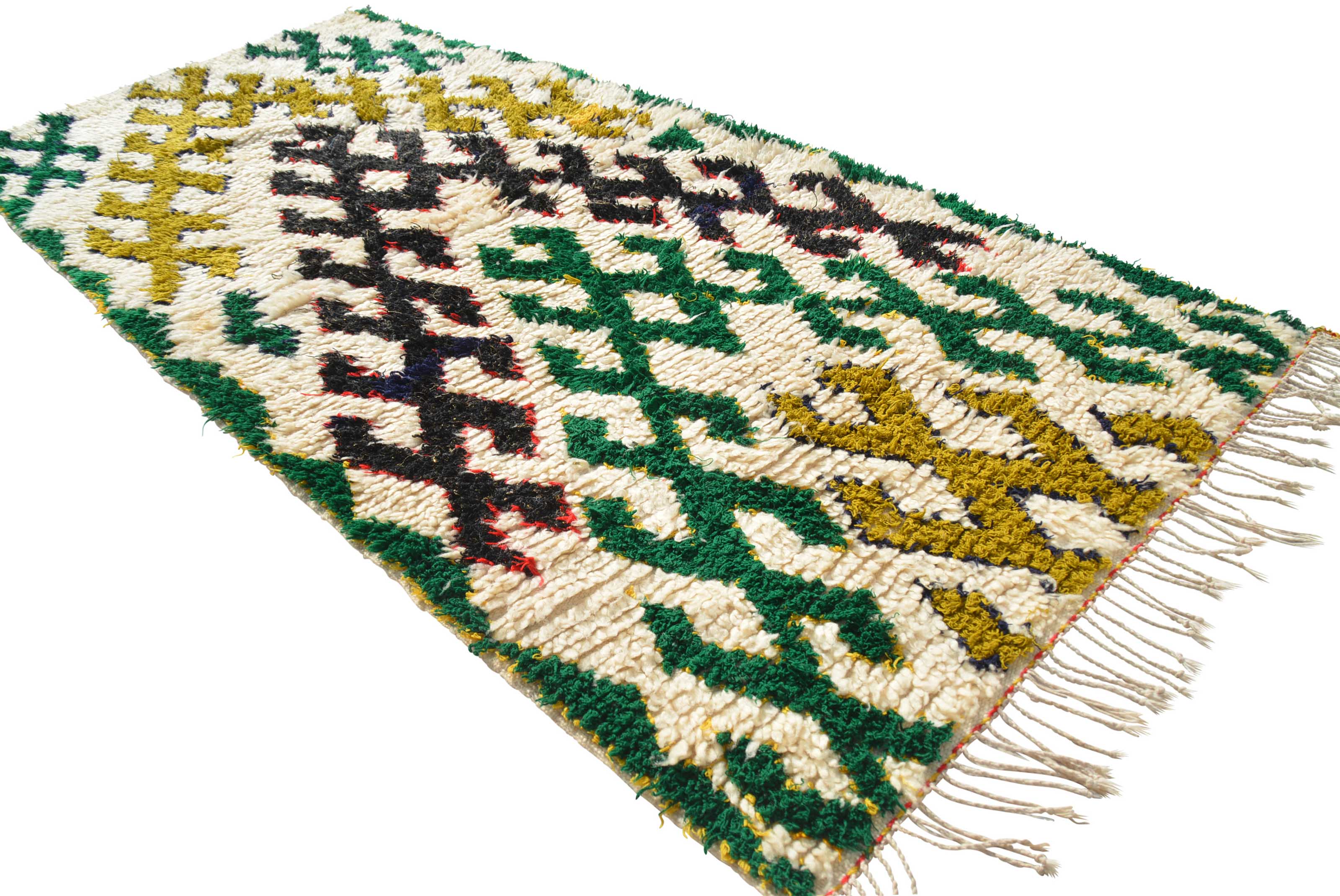 Handmade Vintage Rug | Faded Vintage Rugs | Moroccan Style Rug Small Size Rug Berber Rug | Illuminate Collective