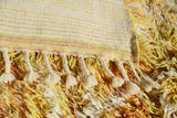 Handmade Yellow Shaggy Moroccan Rug | Multicolor Area Rug