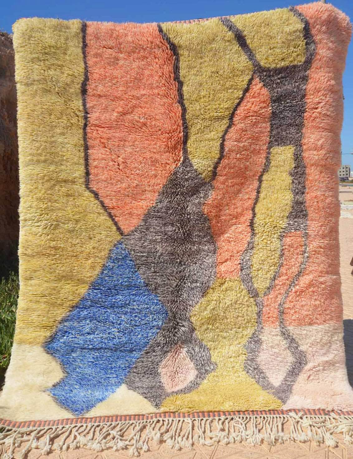 Multi color Shaggy Rug