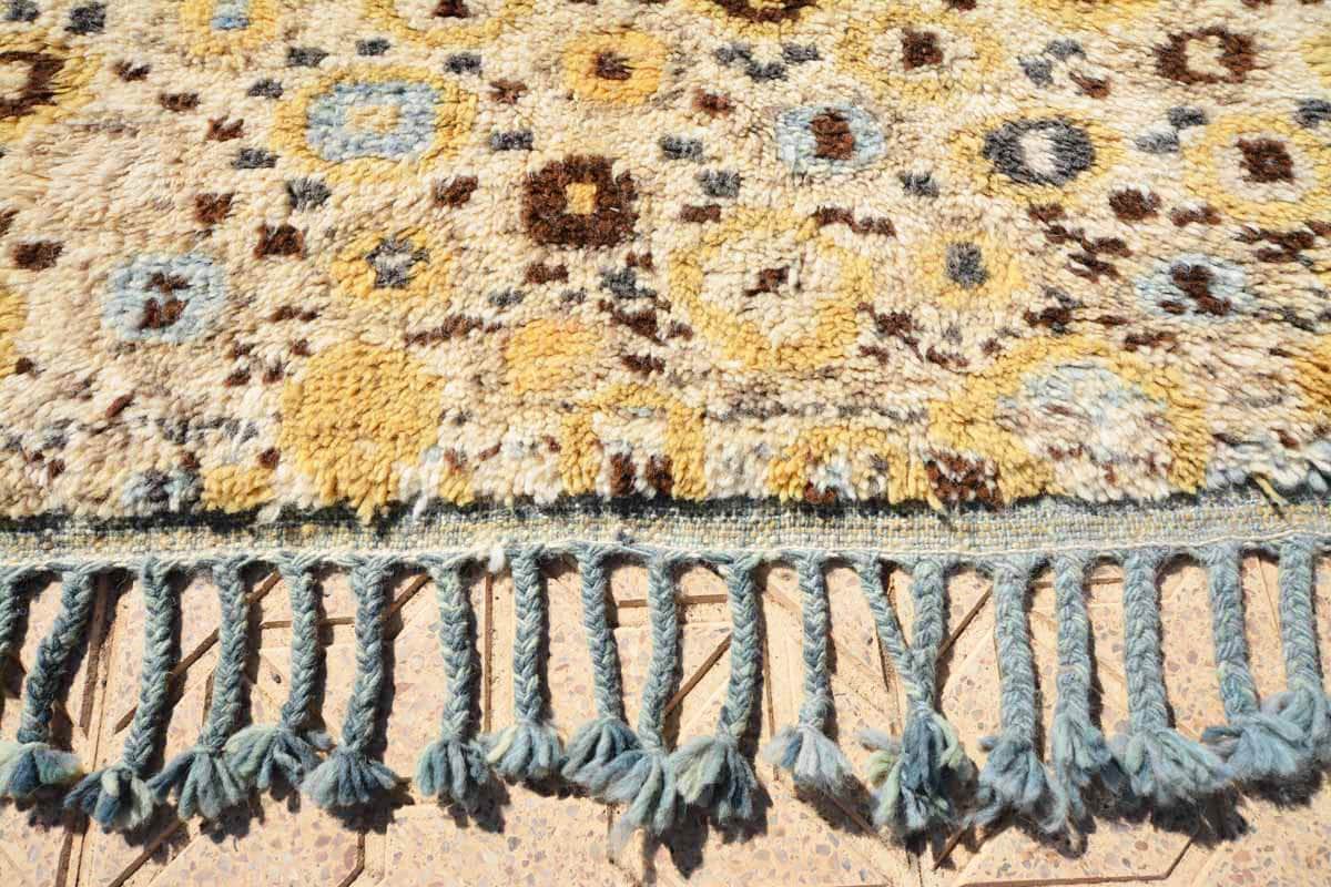 yellow moroccan rug