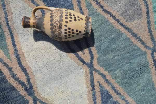 Illuminate Collective handmade Moroccan Rug Blue Crush - 8' x 10 - 2.43m x 3.04m