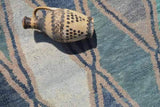 Illuminate Collective handmade Moroccan Rug Blue Crush - 8' x 10 - 2.43m x 3.04m