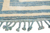 Illuminate Collective handmade Moroccan Rug Blue Kuba - 4' x 5'10 - 1.21m x 1.78m