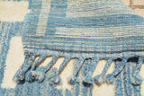 Moroccan Rug Blue Kuba