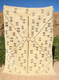 Illuminate Collective handmade Moroccan Rug Clock Work - 5'1 x 6'8  - 1.55m x 2.03m