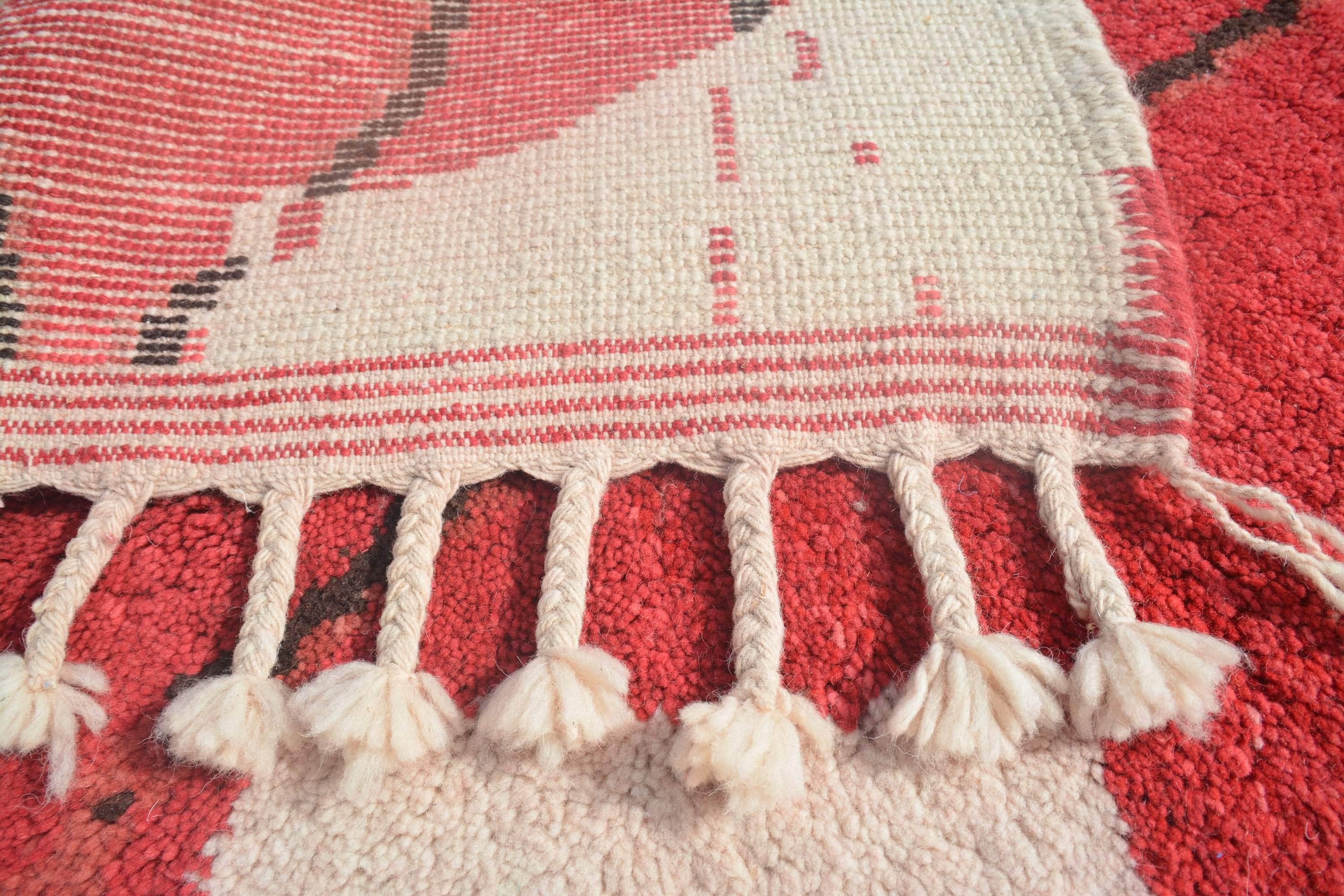 orange and pink rug
