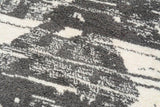 black and white Moroccan bohemian rug 