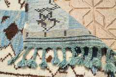 Illuminate Collective handmade Moroccan Rug Seaside - 4' x 5'10 - 1.21m x 1.78m