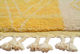Illuminate Collective  handmade Moroccan Rug Shanghai Sun - 2.8' x 8' - 0.8m x 2.45m