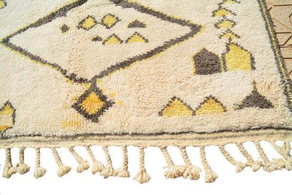 yellow moroccan rug